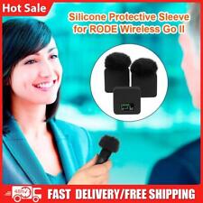 3pcs Silicone Protective Case for RODE Wireless Go II Microphone (Black)