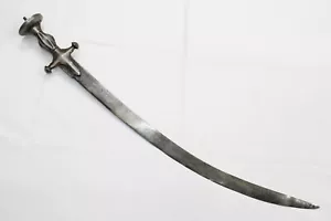 Antikes Schwert Dolch Messer Stahl Klinge handgeschnitzter Griff A 30 - Bild 1 von 9