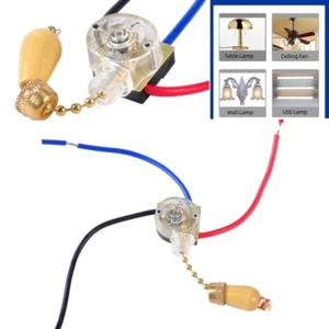 3-Wires Ceiling Fan Wall Light Lamp Replacement Pull Chain Cord Switch Controler - Picture 1 of 5