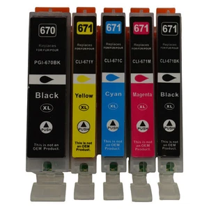 1 Generic CLI671XL Ink Cartridge For Canon MG6865, MG6860, MG7760, MG7760 - Picture 1 of 1
