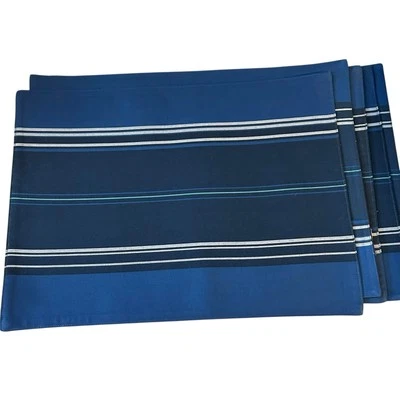 Kohl's Summer Living Blue Stripes Coastal Placemats 18" x 13" - Set of 5 - Image 1 of 4