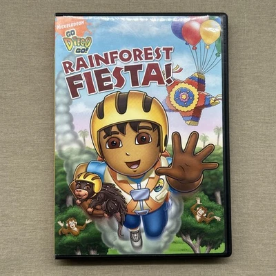 Go Diego Go! Rainforest Fiesta! (DVD 4 Eps.) Nick Jr. Show Spanish Music Animals - Image 1 of 4