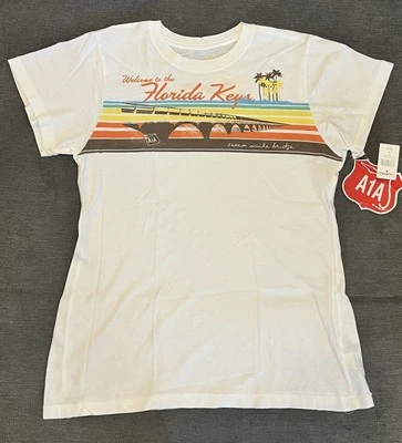 Jimmy Buffett A1A Size Medium NWT Ladies Tee Fitted Shirt Womens Florida Keys - Image 1 of 4