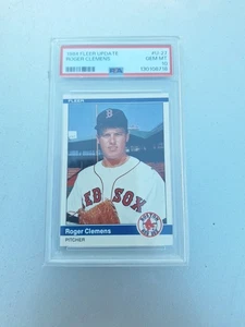 1984 Fleer Update #U-27 Roger Clemens Red Sox RC Rookie PSA 10 GEM MINT - Picture 1 of 6