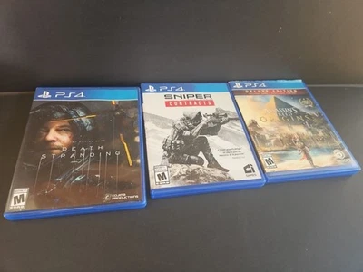Assasins Creed Origin, Sniper Contracts Ghost Warrior, Death Stranding Ps4 Foto 1 de 3