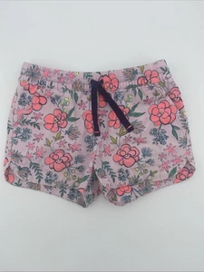 Cat & Jack Girls Easy On Floral Cotton Shorts Size 4T - Picture 1 of 6