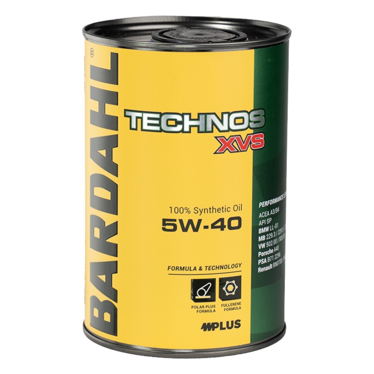 Bardahl XTC C60 5W40 Motoröl 4 Liter – Polar Plus Fullerene Für Benzin- & Dieselmotoren