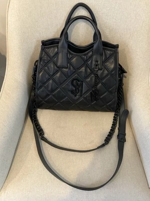 Steve Madden черный выстеганный BFaire сумка-(2) ремни: через плечо и плечо - Изображение 1 из 4