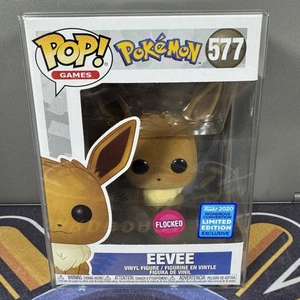 Funko Pop! Pokémon Eevee (Flocked) WonderCon (Exclusive) #577 (Protector) - Bild 1 von 7