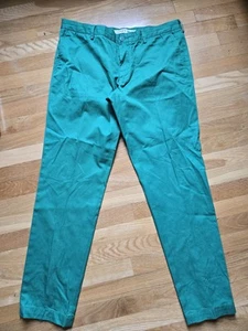 Lacoste Slim Fit Green Chino Pants US Size 36 FR Size 46 100% Cotton - Picture 1 of 8