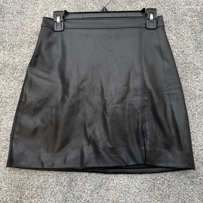 Falda Hollister S Imitación Cuero Gótico Streetwear Edgy Rock & Roll Noche Punk Foto 1 de 4