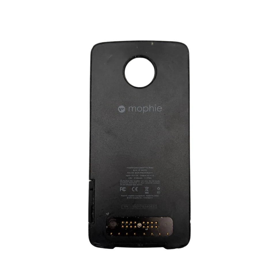 Mophie 3000mAh Juice Pack for Motorola Moto Z Protective Battery Case Black - Image 1 of 4