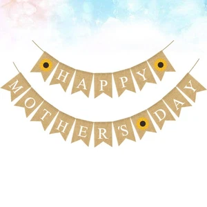 Father Child Bunting Banner Mothers Day Decoration Party Decorations - Picture 1 of 11