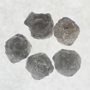 Lote real de diamantes sueltos rugosos naturales gris blanco de 0,72 quilates sin cortar - Imagen 1 de 1