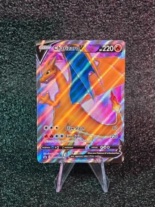 Charizard V SWSH050 - Tarjeta Pokémon Promocional Arte Completo - Imagen 1 de 2