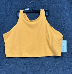 ATHLETA Conscious Cut Out Crop Top Sports Bra D-DD In Powervita Womens 3X NEW - Picture 1 of 7