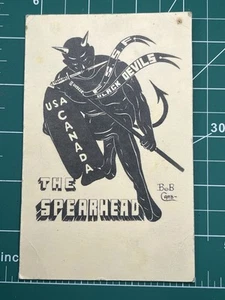 WWII FSSF Black Devils The Spearhead Post Card - Picture 1 of 6