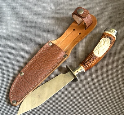 knife tourist image deer Hunting knife 1990s GDR - Image 1 of 4
