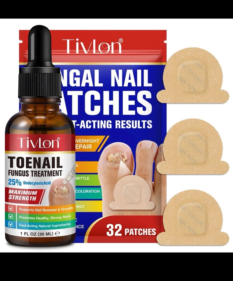 真菌指甲修复贴 21 件 – 隔夜脚趾甲真菌治疗套装 — 第 1/4 张图片