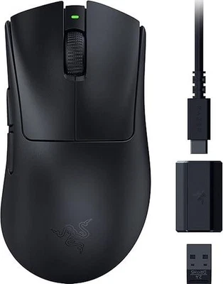 Razer Deathadder V3 Hyperspeed Schwarz - Ultra Leichte Kabellose Ergo - Photo 1/3