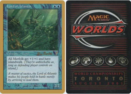 Lord of Atlantis - Alex Borteh - 2001 ~ Near Mint World Championship Q MTG Magic - Image 1 of 1