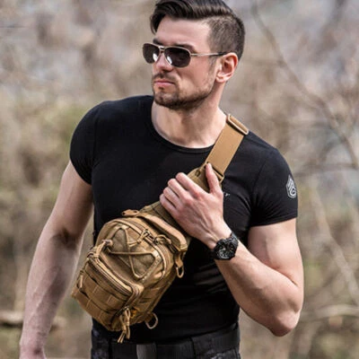 Bolso Bandolera Táctico Exterior Militar Molle Bandolera Paquete Pecho Hombro Mochila Foto 1 de 4