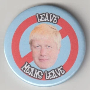 Dile a Boris Johnson que irse significa irse con alfiler de insignia de protesta del primer ministro - Imagen 1 de 1