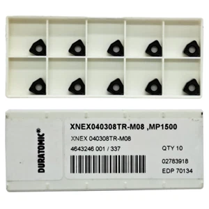 Piastra di taglio reversibile di fresatura XNEX040308TR-M08 MP1500 per acciaio/fusione - 10 pezzi nuova! - Foto 1 di 1
