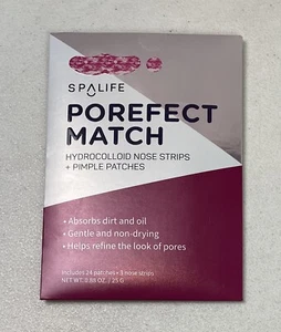 Acne Pimple Patches & Nose Strips Porefect Match Spa Life Pink #22A - Picture 1 of 3