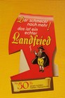 LANDFRIED Heidelberg Werbetafel Pfeifentabak 50 Pf antik 30er Jahre NOS vintage