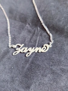 Collar My Name Nombre "Zayne" Nombre Plata Esterlina Cadena Collar 20" (13104) - Imagen 1 de 6