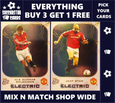 Futera Manchester United Fans' Selection 2000 Electric Foil Insert Trading Cards