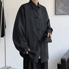 Chinese Style Men Long Sleeve shirt coat Tang Suit Kung Fu Tai Chi