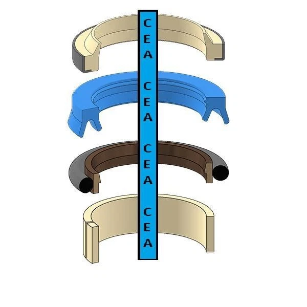 Kit de sello de cilindro inclinable de cubo de pluma AH149815 para John Deere 444H 444J-624J 555G Foto 1 de 1