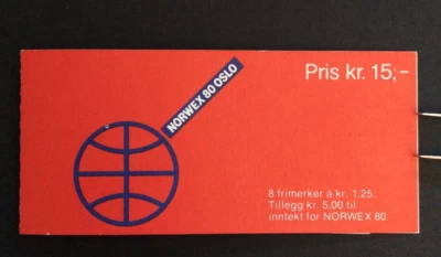 BroadviewStamps Norway Booklet #733i  ' NORWEX '80 Philatelic Exhibition ' - Image 1 of 2