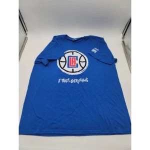 Los Angeles Clippers Team Mens T-Shirt Blue White It Takes Everything NBA L - Picture 1 of 4