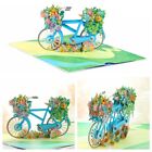 Blank Flower Bike Greeting Card 3D Birthday Greeting Cards  Festivital Gifts