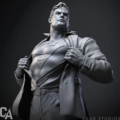 Superman Clark Kent (3D) 1:6/1:8/1:10/1:12/1:16 Scale Printed Model Kit - Image 1 of 4