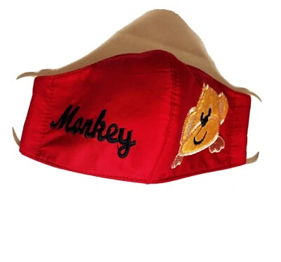 Kid's face  mask Monkey Reusable washable Triple Layer fashion - Image 1 of 2