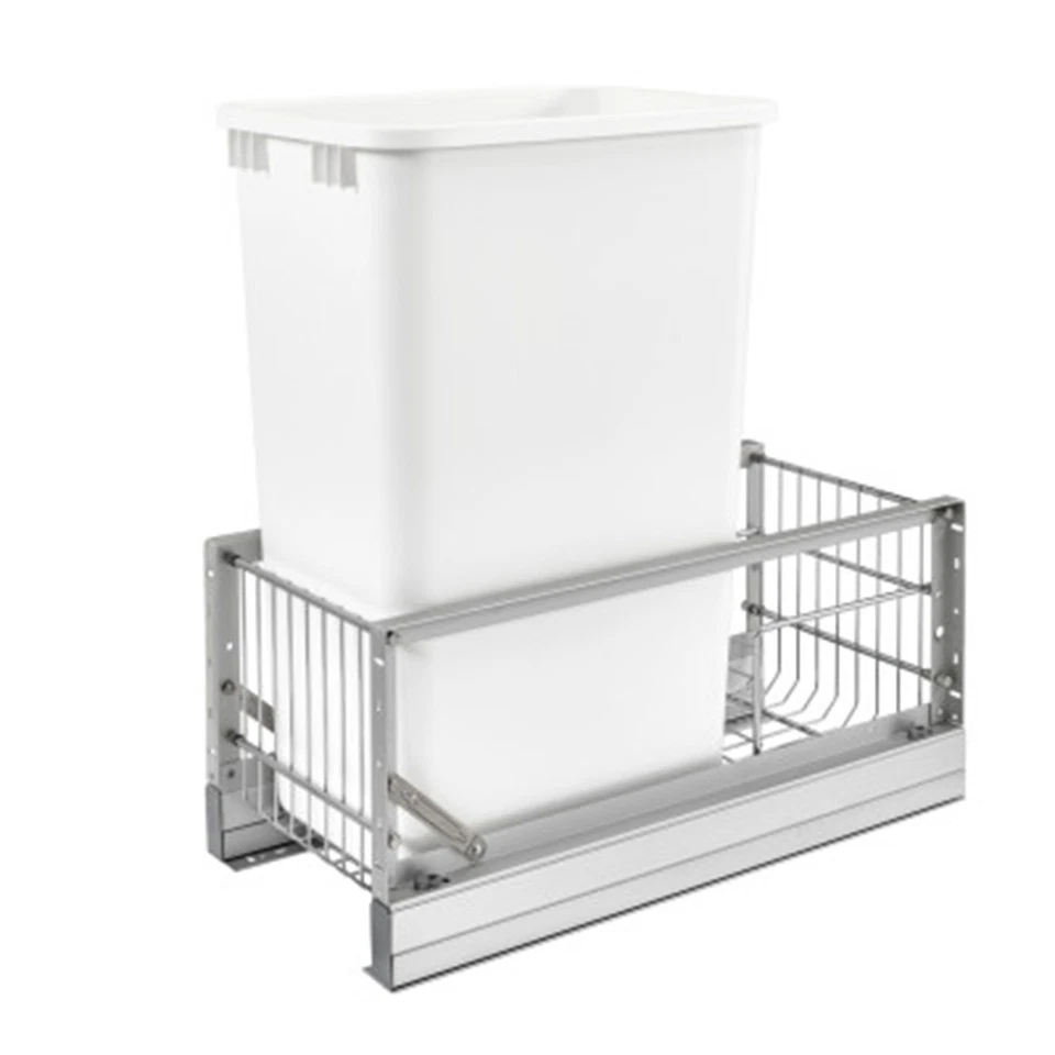 Rev-A-Shelf 5349-1550DM-1 Contemporary 10-3/4"W Aluminum Single - White