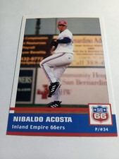 2005 Inland Empire 66ers Seattle Mariners Nibaldo Acosta
