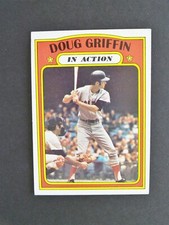 1972 TOPPS SET BREAK #704 DOUG GRIFFIN IN ACTION FILLER