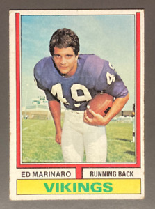 ED MARINARO 1974 Topps Minnesota Vikings Rookie Football Card
