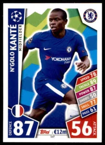 2017-18 Topps partido de la UEFA Champions League Attax #117 N'Golo Kante Chelsea FC - Imagen 1 de 2