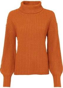 Traumhafter Ripppullover mit modischem Ballonärmel in Kupfer GR.44/46 NEU-963676 - Bild 1 von 2