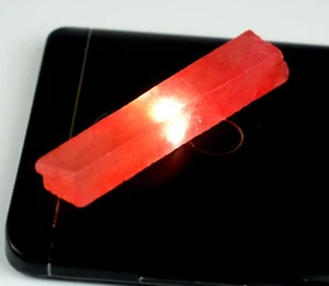 Orange Sapphire Gemstone Slice Rough 60 Ct./1 Piece Natural African AD453 - Picture 1 of 5