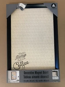 Decorative Magnet Board "There's Always Time for Coffee" - Picture 1 of 2