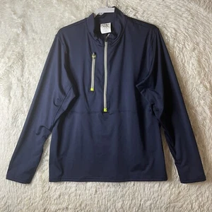 Refrigiwear Base Layer Shirt Mens L/G Large Blue 8180r 1/2 Zip Normcore Outdoors - Picture 1 of 14