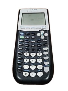 Ti-84 Plus Calculator Small Screen Burn No Cover Works Great - Picture 1 of 6