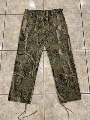 VTG Mens Medium 32-34 Cargo Camo Pants Realtree Trebark Hunting Baggy Loose - Image 1 of 4